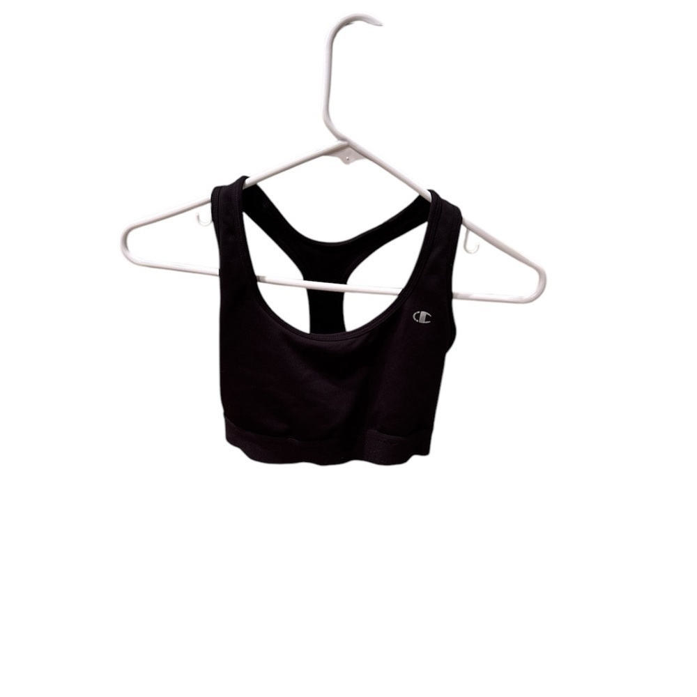 Champion Woman's black sports bra in a size Small